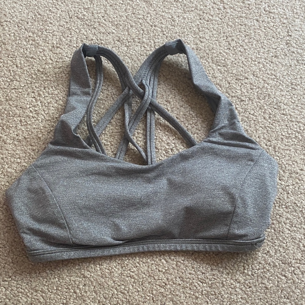 Gray Women's Sports Bra